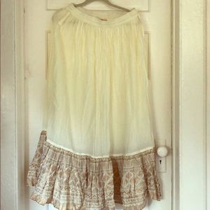 White skirt